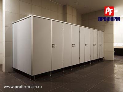 WC cubicles for sanitary conveniences from flakeboard, serie "PF 25M standard" №1