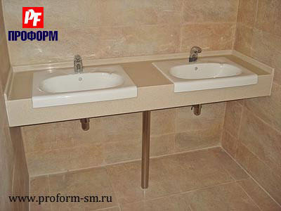 Vanity tops from artificial stone Corian №1