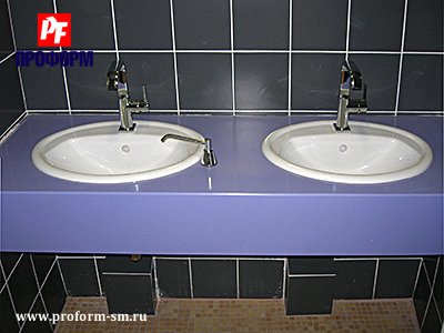 Vanity tops from artificial stone Corian №4