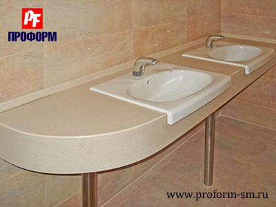Vanity tops from artificial stone Corian №3