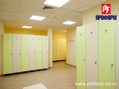 Lockers for fitting rooms from flakeboard №1