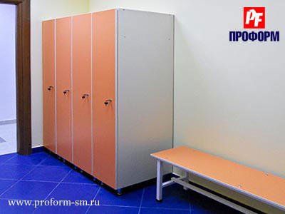 Lockers for fitting rooms from flakeboard №3