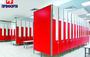 Z-shaped lockers from HPL for fitting rooms №5