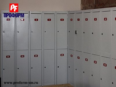 Metal lockers for fitting rooms, serie PFR №1