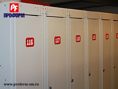 Metal lockers for fitting rooms, serie PFR №2